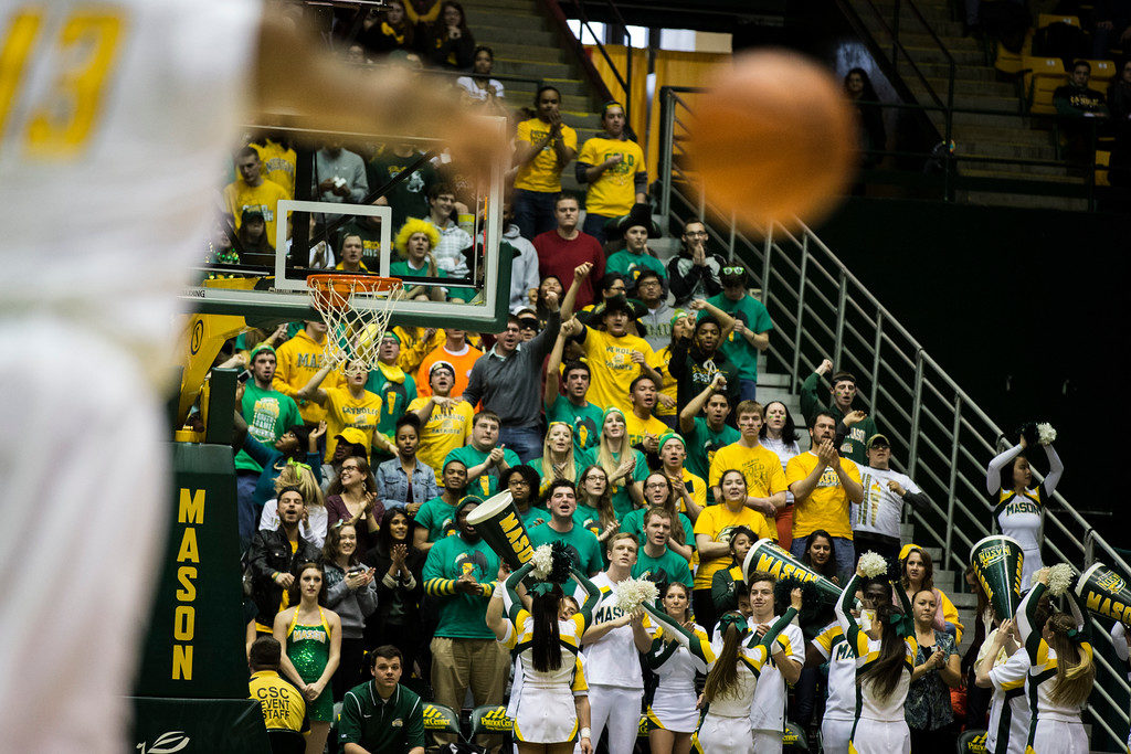 crowd george mason basketball